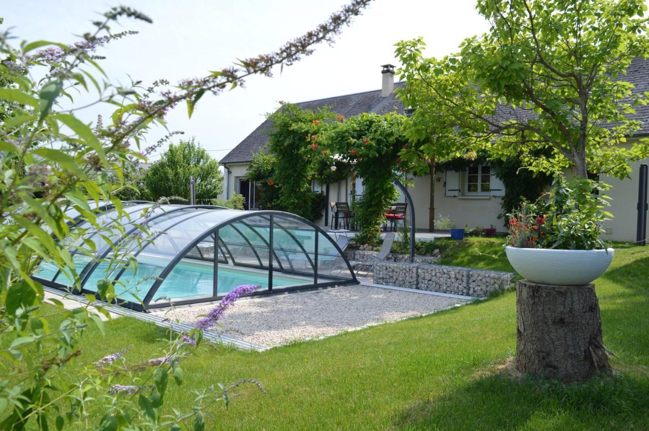 Au Coeur Du Bien-Etre, Chalet Avec Piscine Chauffee Et Couverte, Spa, Sauna, Massages Monteaux Eksteriør bilde